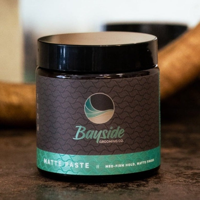 Hair Styling For Men. Bayside Grooming Co. Matte Paste